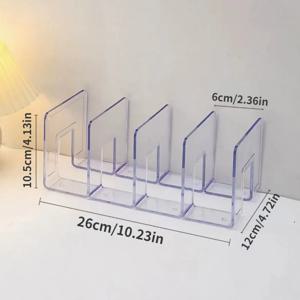 TEMU 2pcs 투명 아크릴 가방 디스플레이 선반 - 옷장, 옷장 및 소매 보관용 조절 가능한 고급 가방 정리함 - 미끄럼 방지 분리대 선반, 휴대용 플라스틱 디자인, 핸드백 및 액세서리에 이상적, 액세서리 보관|현대 액세서리 홀더|내구성 있는 플라스틱 선반, 가방 정리함, 핸드백 정리함, 옷장 시스템