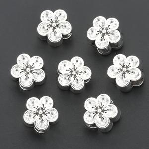 TEMU 10개입 입체적인 복숭아 꽃 모양 대형 구멍 스페이서 비즈, 빈티지 합금 직선 홀 루스 스페이서 비즈, 매듭용 자두꽃 천공 스페이서 비즈, 장식용 위치 지정 비즈, 혼합 스페이서 조각, DIY 팔찌 및 목걸이 액세서리, 수제 주얼리, 귀걸이, 펜던트, 열쇠고리, 의류 및 공예 재료 비즈 & 비드 어소르트먼트