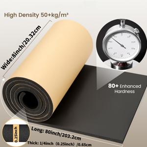 TEMU 60kg/m³ 고밀도 자가 접착 두꺼운 방음 폼, 8