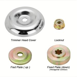 TEMU 잔디 커터 잔디 커터 헤드 어댑터 너트 잠금 키트 잔디 커터 블레이드 정원 도구 부품