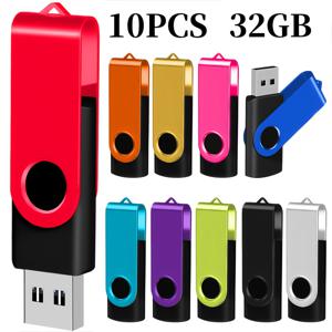 TEMU 10팩 컬러풀 USB 2.0 플래시 드라이브 - 고속 스위블 디자인 메모리 스틱 (128MB ~ 32GB), 멀티컬러 옵션, 데스크탑 및 노트북용, 비즈니스 선물 & 데이터 저장, 휴대용 데이터 전송, 슬림한 디자인, 견고한 구조, 사무실 작업자, 컴팩트 설계, 신뢰할 수 있는 저장 장치, 기술 사용자를 위한