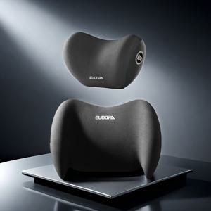 TEMU 1세트 2개 에르고노믹 카시트 + 헤드레스트 + 요추 베개 지원 세트, 다양한 차량 모델에 적합, 간편 설치, 운전자에게 이상적인 선물