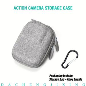 TEMU 액션 카메라 휴대용 보관 케이스 (합금 버클 포함), 미니 여행용 보관 가방 | DJI Action6/5Pro/4/3, GoPro 12/11/10/9/8/7, Insta A Pro/A용 하드 쉘 보호 케이스 - 컴팩트 & 경량 디자인, 할로윈, 크리스마스 선물