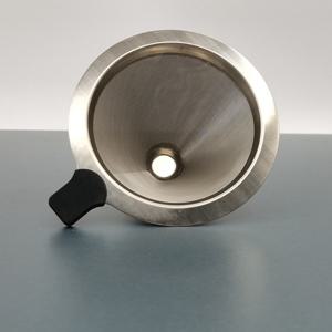 TEMU 1개 재사용 가능한 304 스테인리스 스틸 커피 필터, 인체공학적 손잡이 & 초미세 메시 - 내구성, 스타일리시한 디자인, 가정 및 사무실 사용에 적합, 홈 브루잉에 완벽, 가정 사용, 커피용품