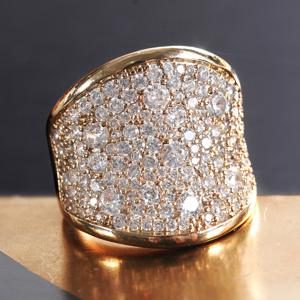 TEMU CUY 여성용 빈티지 풀 페이브 합성 지르코니아 KC 기념반지 - 반짝이는 웨딩, 4월 탄생석 주얼리 선물, 결혼식, 연회, 파티, 발렌타인데이 및 일상 럭셔리 (사계절 착용)|탄생석