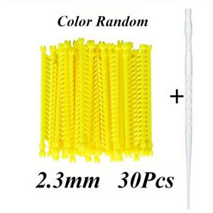 TEMU 20/30개 헤어 루트 펌 로드 바 컬러 클립 포함 앞머리 플러피 살롱 헤어 롤러 세트 헤어 스타일링 도구 2.3/3.3/4/5mm