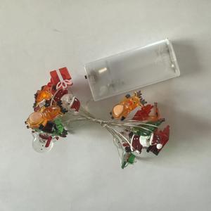 TEMU 1개 2m/ LED 크리스마스 스트링 조명, 말뚝토끼 눈사람 크리스마스 트리 선물 혼합 색상 조명, 가정, 크리스마스 트리, 침실, 방, 거실, 파티, 휴일, 겨울, 새해 장식에 적합 - 배터리 박스 전원 (배터리 N)