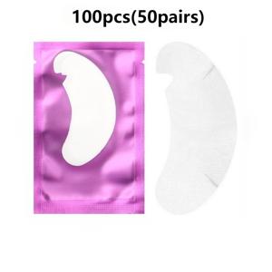 TEMU 100개입 (50쌍) U자형 하안 眼팬치, 속눈썹 연장 패치, 하안 眼 스페이서, 속눈썹 이식 도구, 뷰티 케어 아이 제품