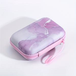 TEMU 이어폰 케이블 충전기 보관 가방 이어폰 보관함 방지 낙하 지퍼 가방 크리에이티브 대리석