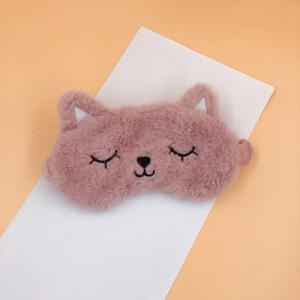 TEMU 1pc 슬리핑 아이 마스크, 더블 컬러 커플 아이 마스크, 고양이 패턴 아이 마스크, 수면 여행 낮잠용