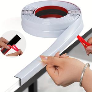 TEMU 3미터의 아름다운 스티칭 스트립 자체 접착 장식 라인 타일 스티커 테이프 골드와 실버 벽 음양 코너 스트립 호텔 장식 배경 벽 평면 압축 스트립