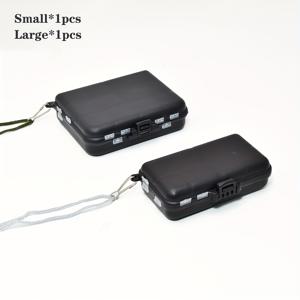 TEMU 2개입 양면 낚시용품 보관함, 하드 베이트 및 루어 정리함, 펜슬 오징어 미끼 조각류 수납통