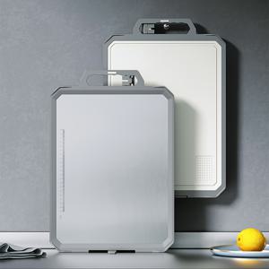 TEMU 1 스테인리스 스틸 양면 도마, 과일 및 반죽용 주방 절단 및 반죽 매트