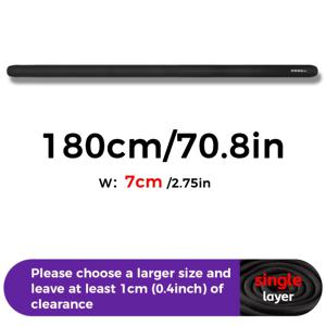 TEMU TRESZ 헤비듀티 낚싯대 가방 - 접이식 플라이낚시 로드 케이스, 충격 방지 디자인, 블랙 휴대용 로드 슬리브 커버, 민물/바닷물용, YKK 지퍼 & 무료 설치 (모든 낚싯대 호환)