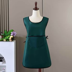 TEMU 1pc 라이트 핑크 민소매 앞치마 - 여성용 쉬운 청소, 짧은, 폴리에스터 주방 앞치마, 요리 및 베이킹에 이상적, 베이킹 앞치마|슬기로운 앞치마 디자인|폴리에스터 앞치마