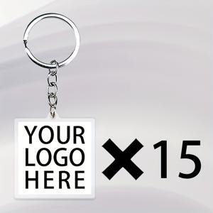 TEMU 맞춤형 아크릴 키체인 세트 - 15/30/50/100개, 소셜 미디어 & 결제용 QR 코드 태그, 연락처 정보, 비즈니스 로고 참, 파티, 졸업식, 테일게이트 이벤트 등에 완벽한 다목적 선물 아이디어, 할로윈, 크리스마스, 프로모션 상품, 개인화된 참, 축제 액세서리, 내구성 있는 키링, 매끄러운 마감, 결제 코드, 이벤트 플래너, 마케팅 팀