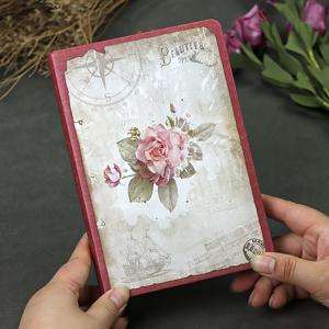 TEMU 식물 예술이 있는 빈티지 A5 하드커버 저널 - 매트지 130페이지, 여행 계획, 일일 일정, 사무실 및 공부 필수품에 완벽, 라벤더, 꽃 및 해양 디자인, 글쓰기 및 창의적 표현에 이상적, 여행 저널링 | 빈티지 노트북 | 장식 커버, 여행 저널 노트북