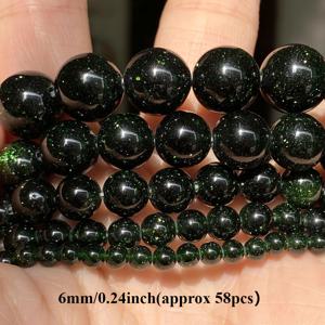 TEMU 테오와키 6/8/10mm 천연 녹색 사암 비즈 라운드 루즈 비즈 주얼리 만들기 DIY 목걸이 팔찌 귀걸이 액세서리 크리스마스 선물