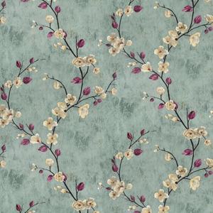 TEMU 1 롤 꽃 피어링 및 스틱 벽지, 꽃 나무 접촉 종이 자체 접착식 제거 가능한 현대적인 사프란 녹색 벽지 장식 벽 커버 카운터탑 비닐 필름 롤|시트지