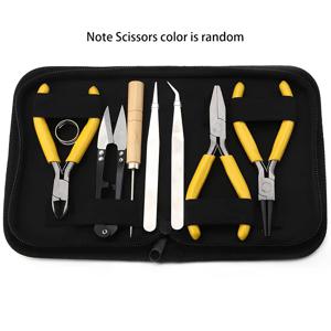 TEMU 8pcs 보석 만들기 도구 세트, 플라이어 및 트위저 액세서리 보석 만들기, 매니큐어 제거 수공 적합한 초보자 및 공예 애호가 3가지 색상