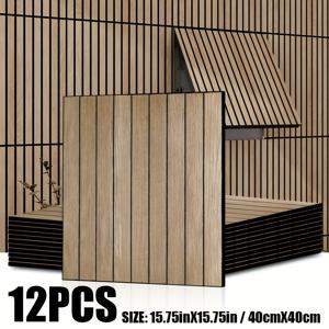 TEMU 6/12개, 두꺼운, 15.75인치 x 15.75인치, 럭셔리 레트로 목재 조각판 자체 접착 벽지, 방수 및 세척 가능한 벽 스티커, DIY 프로젝트에 매우 적합, 한 번에 설치하기 쉬운, 벗기고 붙이기, 분리 가능한 방수 타일 스티커, 카운터탑 가구 리노베이션, 모든 실내 공간 벽 장식에 적합