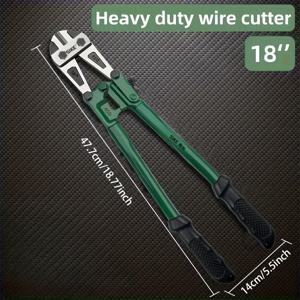 TEMU 전문 산업용 스틸 와이어 커터 - 헤비 듀티 와이어 커팅 플라이어, 헤비 게이지 스틸 빠른 절단, 날카로운 모서리 및 깨끗한 , 건설 현장, 울타리 및 체인 절단, 기계적 수리, 자전거 유지 보수에 이상적