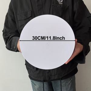 TEMU 초대형 전동 회전 사진 촬영 턴테이블 - 360° 회전 베이스, USB/배터리 전원, 제품 사진 촬영, 비디오 녹화, 라이브 스트리밍용 헤비듀티 플랫폼 - DSLR 카메라, 스마트폰, 스트리밍 설정 호환 - 40/30/20/14cm 사이즈 제공 - 이커머스, 패션, 제품 디스플레이에 이상적 - 화이트 베이스와 골드 액센트 - USB-C 호환