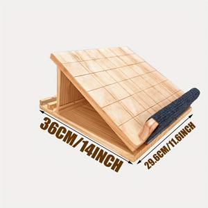 TEMU 전문가용 경사 보드, 나무 경사 보드, 조절 가능한 발목 경사 보드 및 스트레칭 보드, 조절 가능한 경사 보드 및 종아리 스트레칭기, 종아리, 허벅지, 엉덩이 및 백 스쿼트 운동을 위한 종아리 스트레칭 보드