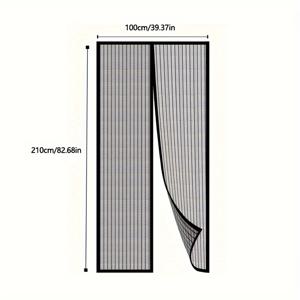 TEMU 자석 방충망 - 자동 밀폐 강력 메시 커튼, 다양한 방 및 문 유형에 적합, 안전한 사용, 사계절 완벽한 선물, 할로윈/크리스마스 선물