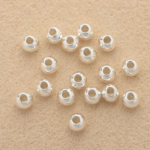 TEMU 100개 광택 라운드 스페이서 비즈, 루스 비즈 & 비드 커넥터, 장식용 비즈 세트, 대형 홀 분리기, DIY 주얼리 만들기 액세서리: 핸드메이드 팔찌, 목걸이, 폰 참, 키체인 및 비즈 공예 용품