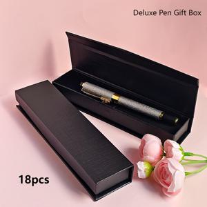 TEMU 18pcs 럭셔리 클래식 펜 박스 세트, 스타일리시 플립-탑 디자인, 펜, 브러시, 펜, 헤어핀, 시계, 목걸이, DIY 비즈 브레이슬릿 등에 적합, 선물 포장 및 디스플레이, 우아한 하이엔드 선물 박스, 비즈니스 선물, 친구 생일, 그리고 그랜드 오픈 세레모니에 이상적입니다.