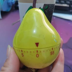 TEMU 60분 계란 모양 체인 타이머 - 수동 주방 및 공부 도구, 전기 없음, 밝은 노란색과 빨간색 표시, 시간 관리 및 학습 도움을 위한 내구성 있는 플라스틱, 주방 타이머, 재미있는 디자인, 손잡이 편리