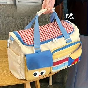 TEMU 1개 대용량 스포츠 짐백 (습식/건식 분리형) - 고품질 나일론 다목적 요가 & 수영 토트백, 여성용 가벼운 여행 정리함 - 출퇴근 및 기내 휴대용, 가족 선물, 어버이날, 크리스마스 선물 추천