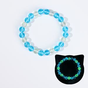 TEMU 야광 유리 비즈 팔찌, 8mm 스타일 스트레치 야간 조명 핸드 체인 남녀 공용, , 데일리 패션 액세서리, 파티, , 크리스마스, 발렌타인데이, 생일, 마르디 그라