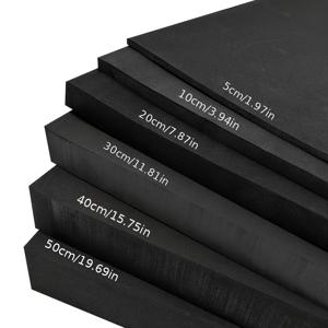 TEMU 50x50cm EVA 폼 보드 - 5mm~50mm 두께 블랙 & 화이트, 코스프레 제작용, 수제 몰드 공예, 내구성 강한 가벼운 DIY 소재, 부드러운 질감 마감, 다목적 공예 재료, 미술 학생용