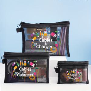 TEMU 2025 신상 3pcs 세트 메쉬 정리 파우치 - 통기성 화장품 가방, 필통, 일상용품 보관함 - 휴대용 & 스타일리시 여행 및 사무실용