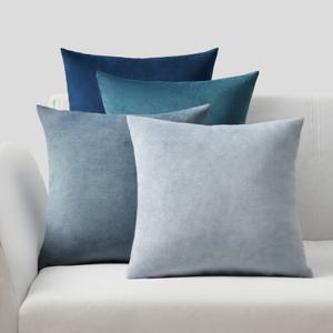 TEMU 4pcs 간단한 클래식 솔리드 컬러 소파 쿠션 빈티지 미적 베개 커버, 방 장식, 사각형, 기계 세탁 가능, 가정, 휴가, 호텔, 침실, 방, 거실, 소파 축하 휴일 장식, 베개 코어 없음, 짧은 플러시 이중면 프린트