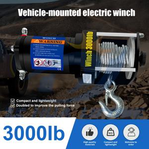 TEMU ZEVA 3000 lb 12V 헤비듀티 전기 윈치 - ATV, 트레일러, 차량용 AC 12V 3000 lb 회수 키트