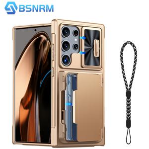 TEMU 갤럭시 S24 울트라 케이스 지갑형 [카드홀더][카메라커버][엣지 리프트] 풀바디 내구성 충격방지 PC 폰케이스 갤럭시 S24 울트라 6.9인치 2024용