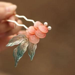 TEMU 1개 물고기 그림 무늬 슈퍼 요정 헤어핀 - 중국 스타일 잉어 머리 장식, 6가지 반짝이는 색상, 여성용 우아한 사이드 클램프 헤어 오너먼트, 할로윈 파티 & 테마 이벤트에 완벽한 선물, 반짝이는 마감