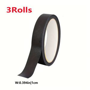 TEMU 블랙 마스킹 테이프 - 정밀 마스킹, 강력 접착 - 자동차 수리, 벽 페인팅, 사무실 분류 마킹, 잔여물 없는 벗김 - 공예, 프로젝트 및 홈 데코에 적합, 공예용 마스킹 테이프, 벽 페인팅 보조, 잔여물 없는 벗김