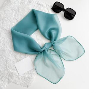 TEMU 대형 90x90cm 다용도 스퀘어 스카프, 15% 뽕나무 실크, 솔리드 컬러 스타일리시 랩, 여성용 장식용 쇼울, 봄, 여름, 가을에 필수 액세서리 – 엄마를 위한 완벽한 선물