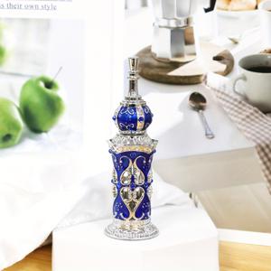 TEMU 1x 우아한 이슬람 디자인 향수병 - 고급 합금 에센셜 오일 용기 드로퍼 포함, 12ml/0.4fl.oz - 홈 데코, 여행용, 선물용 - 에센셜 오일, 퍼퓸, 로션 호환 가능 - 무향 - 여성, 소녀, 집들이, 결혼식, 생일 선물에 완벽한 장식 테이블탑 액센트, 여행용 향기 용기, 세련된 금속 마감