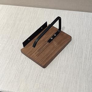 TEMU 1개 호두나무 벽걸이 휴지 거치대, 스마트폰 향기 휴지 보관대, 무드릴링 목재 화장실 휴지 홀더, 욕실 벽걸이 휴지 및 핸드폰 선반, 타월 롤 수납 랙|화장실선반|화장지