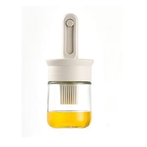 TEMU 실리콘 브러쉬 오일 디스펜서, 주방용 오일 브러쉬, 실리콘 바스팅 브러쉬가 있는 2-in-1 오일 병, 식초, 소스, BBQ 그릴, 튀김 요리에 적합.