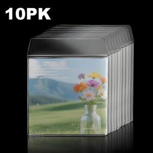 TEMU 10/20팩 두꺼운 7인치 비닐 레코드 슬리브 - 내구성 강한 광택 투명 LP & 앨범 보호 커버, 스크래치 방지 라벨 오프닝 디자인 (표준 7인치 비닐 호환)
