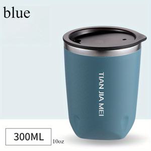 TEMU 스테인리스 스틸 커피 - 이중벽 여행용 머그컵, 사무실, 차량용 휴대용 핫/콜드 음료컵, 전문가용, 선물용 추천 (스테인리스 스틸)