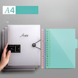 TEMU 투명 바인더 리필 가능 루스리프 노트북 - B5/A4 사이즈, 분할 및 라벨 섹션, 커버 저널 플래너, 대학, 사무실, 불릿 저널링, 내구성 있는 바인딩 시스템 (바인더 호환)