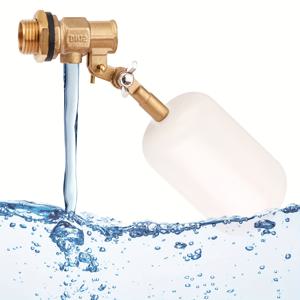 TEMU 4-in-1 화이트 자동 수위 제어 밸브 - 플로트 시스템, 고강도 구리 제조, US/EU 나사산 표준, 자동 충전/배수 밸브, 부식 방지 및 오버플로 방지, 물탱크, 물탑, 수영장, 빗물 수확 시스템용 - 쉬운 설치 및 유지보수, 내구성과 신뢰성 있는 수위 조절기