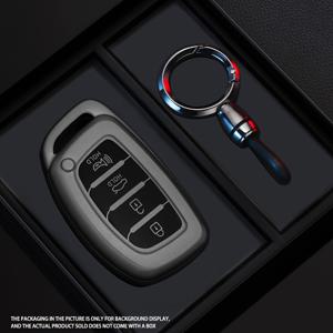 TEMU 현대 모델 (투썸, 산타페, 렌사, 쏘나타, 엘란트라, 크레타, 아이35, 아이45, 아이10, 아이30, 아이40) 포함 블랙 워리어 스타일 TPU 차량 키 케이스 커버